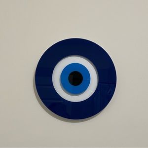 Minimalist Evil Eye Wall Hanging  12”x12”